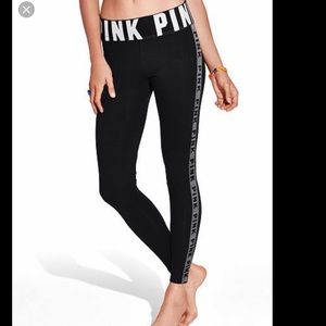 Pink Victoria secret yoga leggings